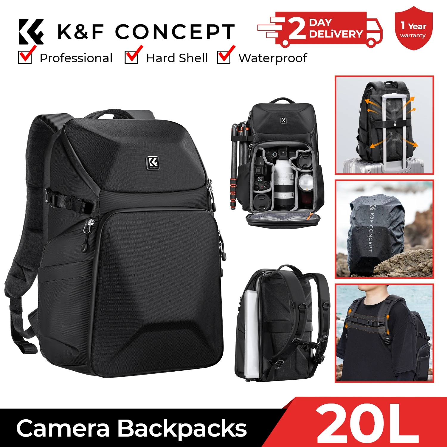 Photography Lighting Bag - Sac à dos pour appareil photo