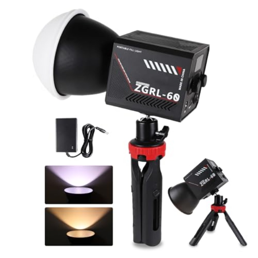 Photography Lighting For Studio - Lampe vidéo LED COB 60W portable