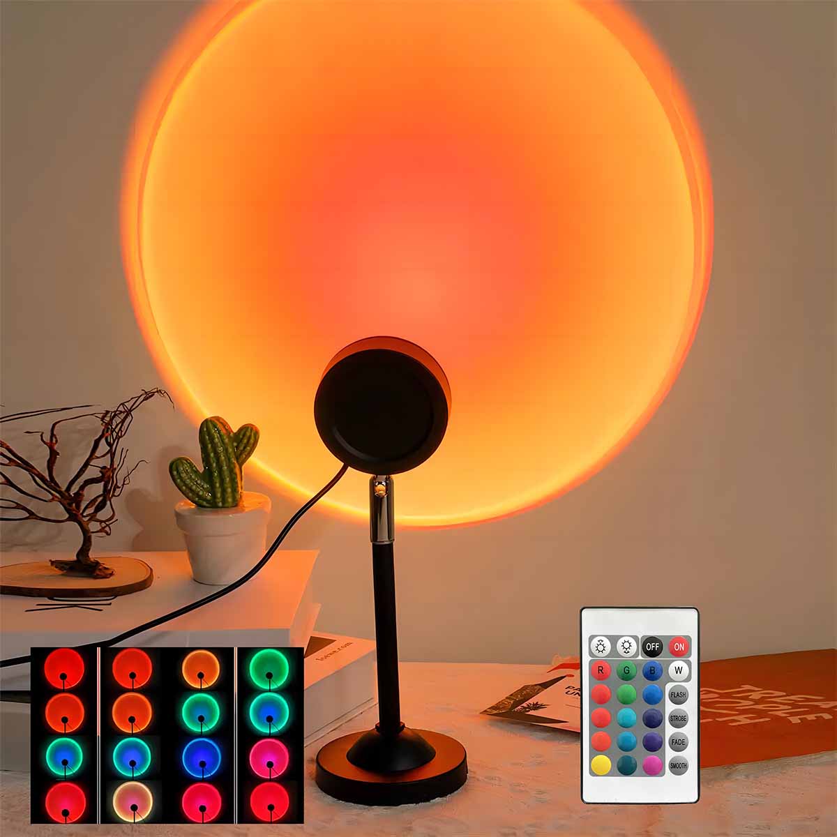 Photography Lighting Setup - Lampe de projection coucher de soleil