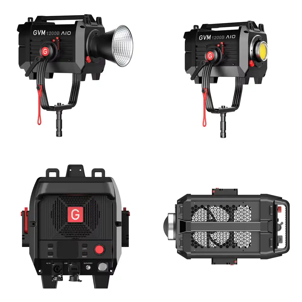 Lighting In Photography Studio - Projecteur vidéo LED COB bicolore GVM
