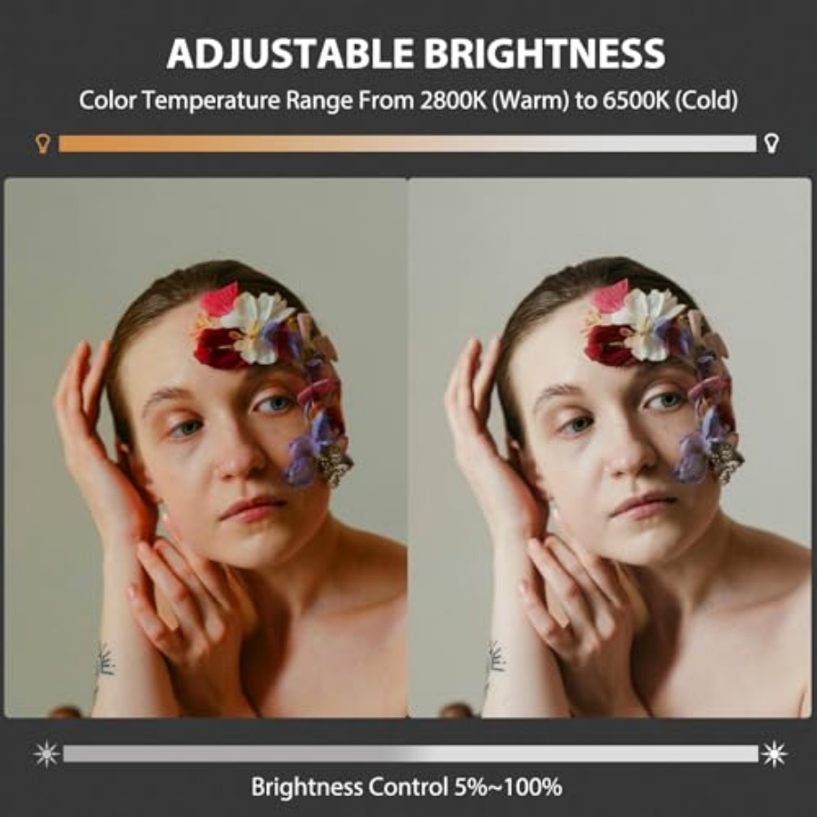 Lampe vidéo LED COB 60W portab - Photography Lighting For Studio avis et prix