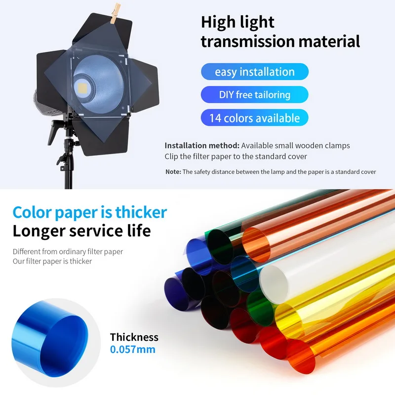Selens 14 couleurs 40*50 cm fi - Photography Lighting Modifiers avis et prix