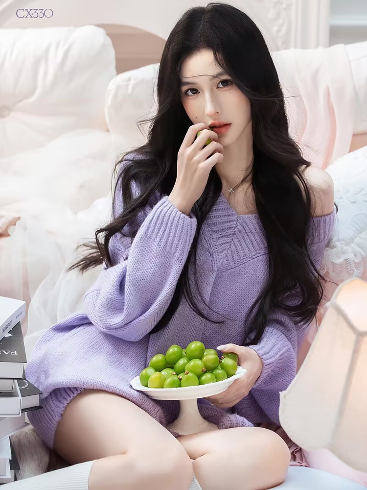 Pull violet automne-hiver, sty - Photography Lighting For Studio avis et prix